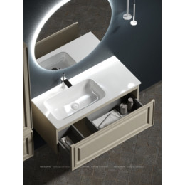 Тумба с раковиной Sancos Very 100 см VR100LCE левая, beige soft