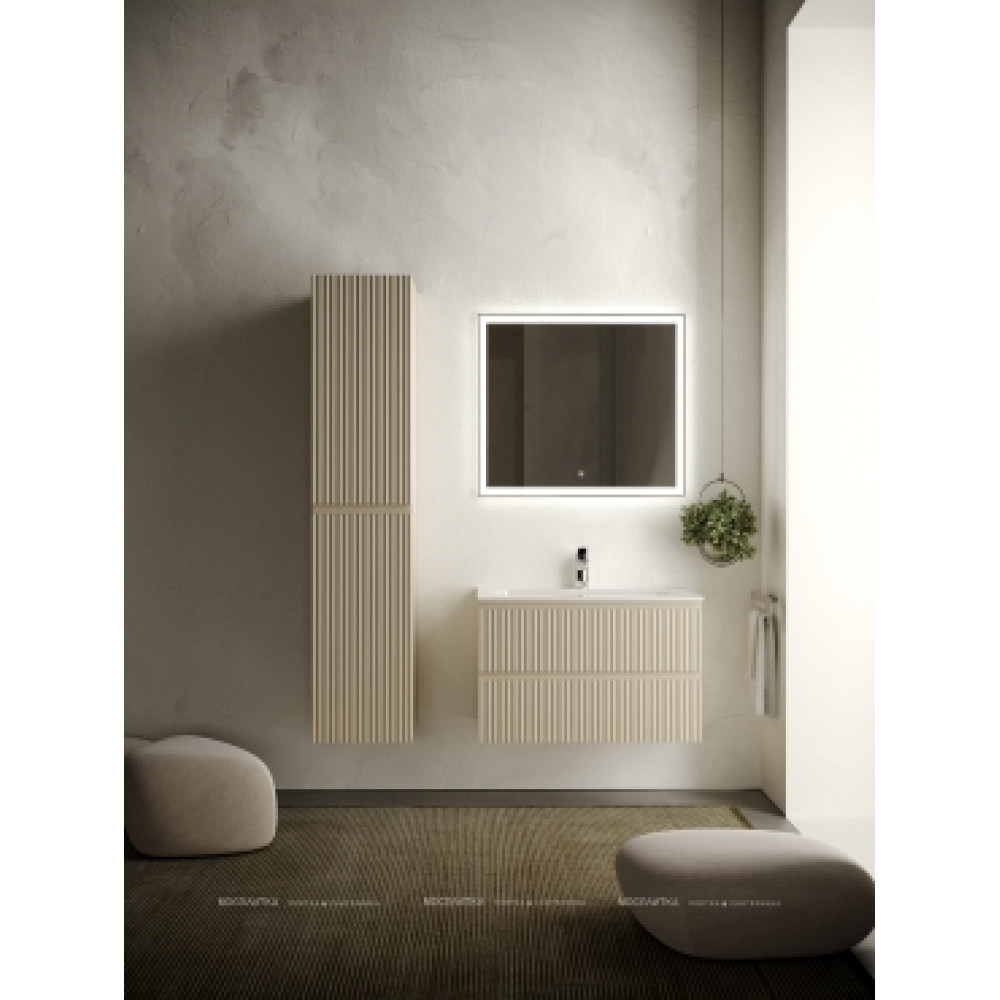 Тумба с раковиной Sancos Snob R 80 см SNR80CE beige soft