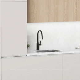 Смеситель для кухонной мойки Sancos Grand SC4002MB матовый черный