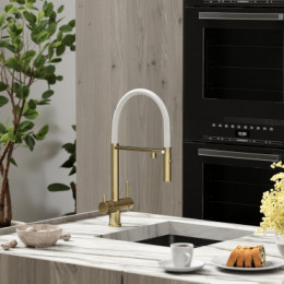 Смеситель для кухонной мойки Sancos Imola SC4010BG брашированное золото