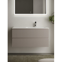 Тумба с раковиной Sancos Snob R 100 см SNR100RSM правая, doha soft