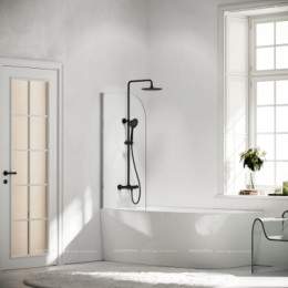 Душевая стойка с изливом и термостатом для ванны/душа Game