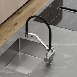 Смеситель для кухонной мойки Sancos Loro SC4007CH глянцевый хром