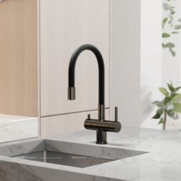 Смеситель для кухонной мойки Sancos Lucia SC4004GG вороненая сталь