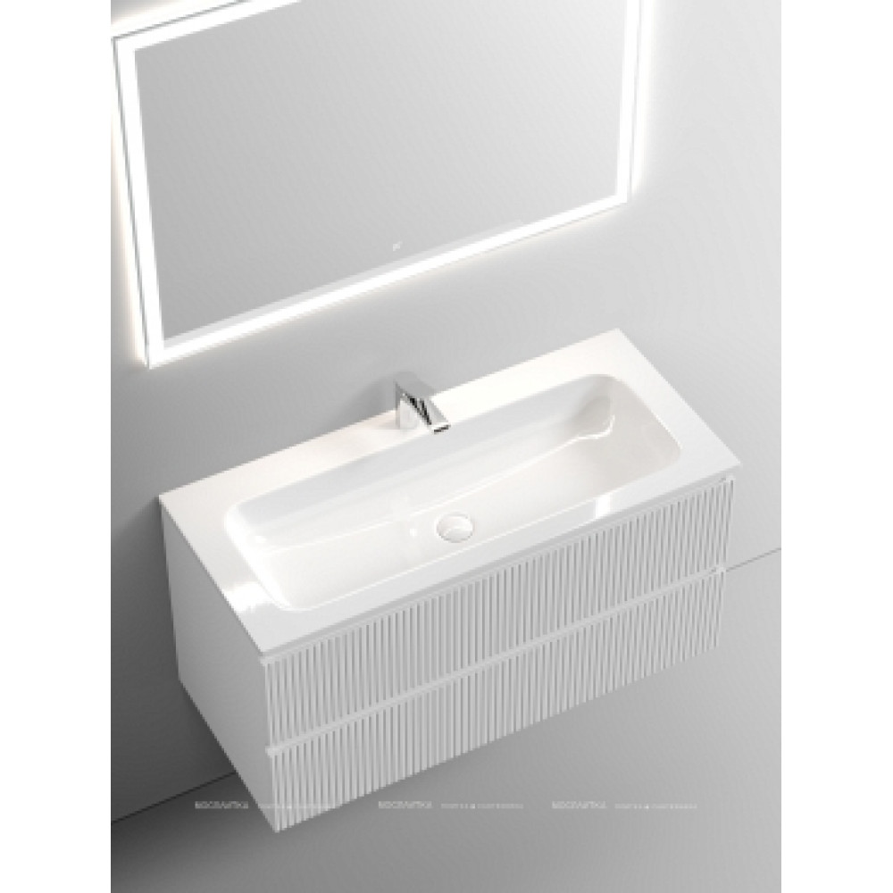 Тумба с раковиной Sancos Snob T 100 см SNT100W bianco