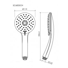 Душевая лейка SANCOS Lotus
