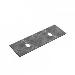 Столешница для ванной комнаты из керамогранита SANCOS Black Sky 1400х460 c отверстием под смеситель