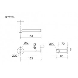 Держатель туалетной бумаги SANCOS Base