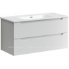 Тумба с раковиной Sancos Norma 2.0, 99 см., ламинат белый, NR2.0100W
