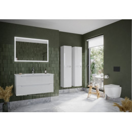 Тумба с раковиной Sancos Norma 2.0, 99 см., ламинат белый, NR2.0100W