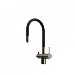 Смеситель для кухонной мойки Sancos Lucia SC4004GG вороненая сталь