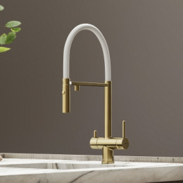 Смеситель для кухонной мойки Sancos Imola SC4010BG брашированное золото