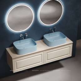 Столешница для ванной комнаты из керамогранита SANCOS Kreman 1600х460 без отверстия под смеситель