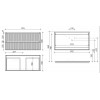 Тумба с раковиной Sancos Snob T 100 см SNT100W bianco