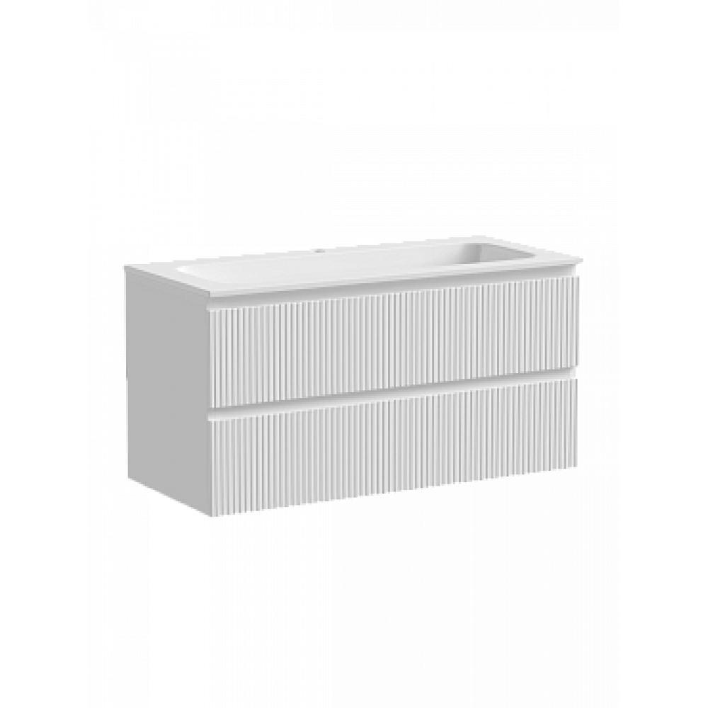 Тумба с раковиной Sancos Snob T 100 см SNT100W bianco