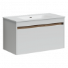 Тумба с раковиной Sancos Smart, 89 см., эмаль белый, SM90W