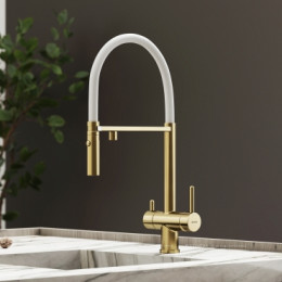 Смеситель для кухонной мойки Sancos Imola SC4010BG брашированное золото