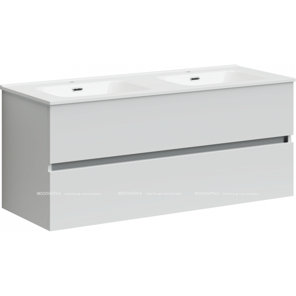Тумба с раковиной Sancos Urban, 119 см., ламинат белый, UR120-2W