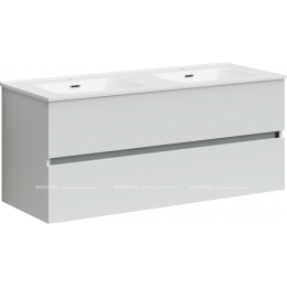 Тумба с раковиной Sancos Urban, 119 см., ламинат белый, UR120-2W