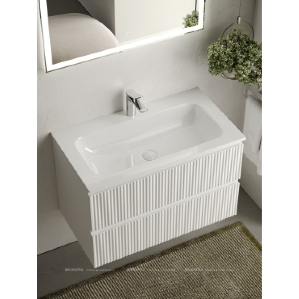 Тумба с раковиной Sancos Snob R 80 см SNR80W bianco