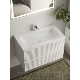 Тумба с раковиной Sancos Snob R 80 см SNR80W bianco