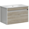 Тумба с раковиной Sancos Smart, 79 см., эмаль белый, SM80E