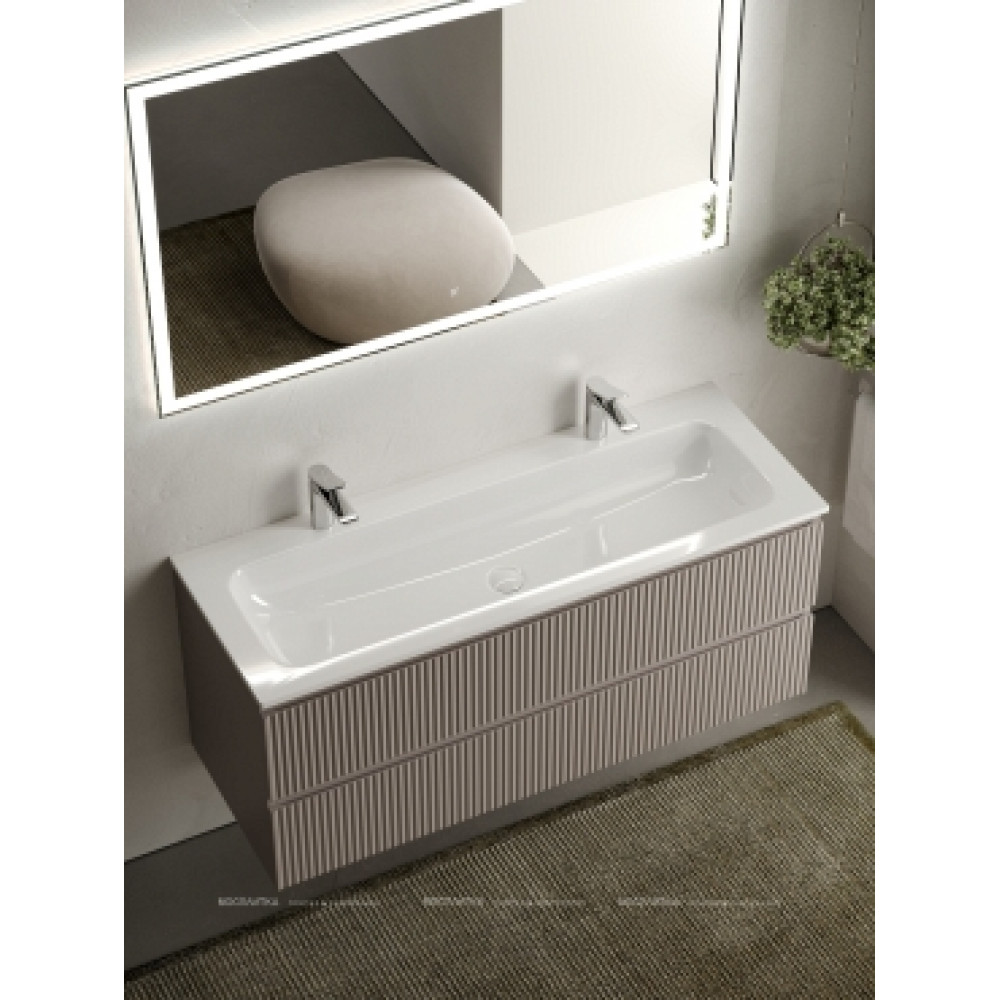 Тумба с раковиной Sancos Snob R 120 см SNR120SM doha soft