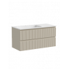 Тумба с раковиной Sancos Snob T 100 см SNT100LCE левая, beige soft