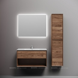 Тумба подвесная SANCOS Marmi 1.0 890х445х520 c одним ящиком оснащенным доводчиками скрытого монтажа и открытой нишей