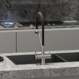 Смеситель для кухонной мойки Sancos Dora SC4003BN брашированный никель