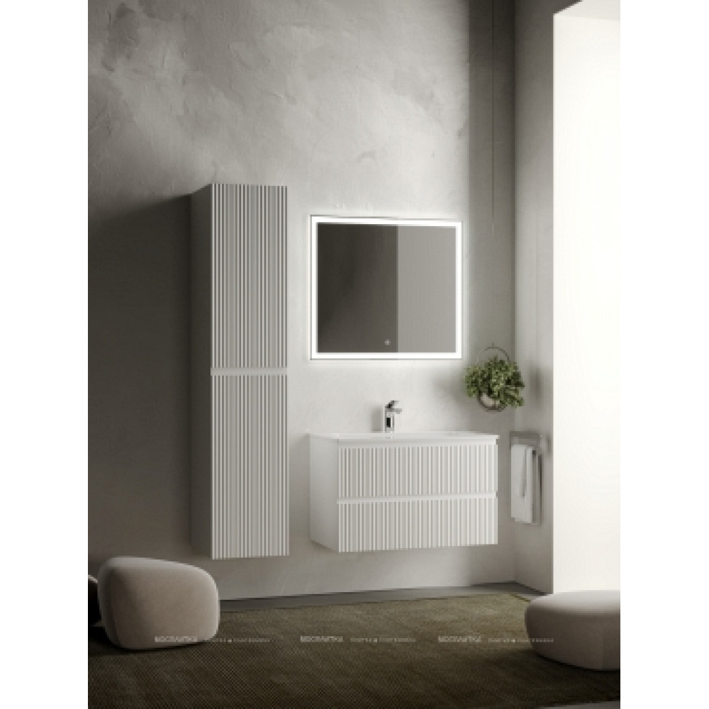 Тумба с раковиной Sancos Snob R 80 см SNR80W bianco