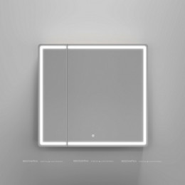 Зеркальный шкаф Sancos Mirror 80 см MI80EG с подсветкой, дуб галифакс натуральный