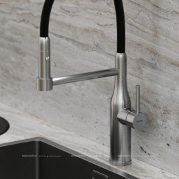 Смеситель для кухонной мойки Sancos Pride SC4011BNG нержавеющая сталь