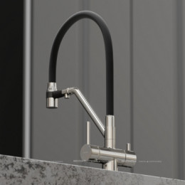 Смеситель для кухонной мойки Sancos Dora SC4003BN брашированный никель