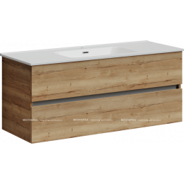 Тумба с раковиной Sancos Urban, 119 см., ламинат коричневый, UR120-1EG