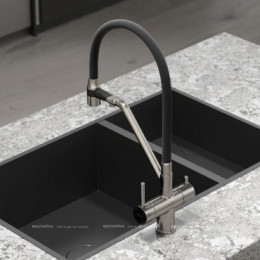 Смеситель для кухонной мойки Sancos Dora SC4003BN брашированный никель