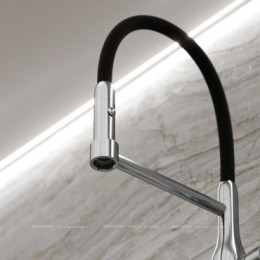 Смеситель для кухонной мойки Sancos Pride SC4011BNG нержавеющая сталь