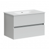Тумба с раковиной Sancos Urban, 79 см., ламинат белый, UR80W