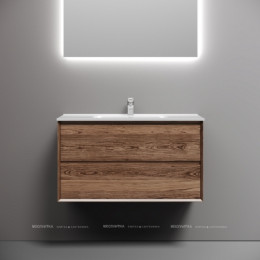 Тумба подвесная SANCOS Marmi 2.0 890х445х520 с двумя ящиками оснащенными доводчиками скрытого монтажа