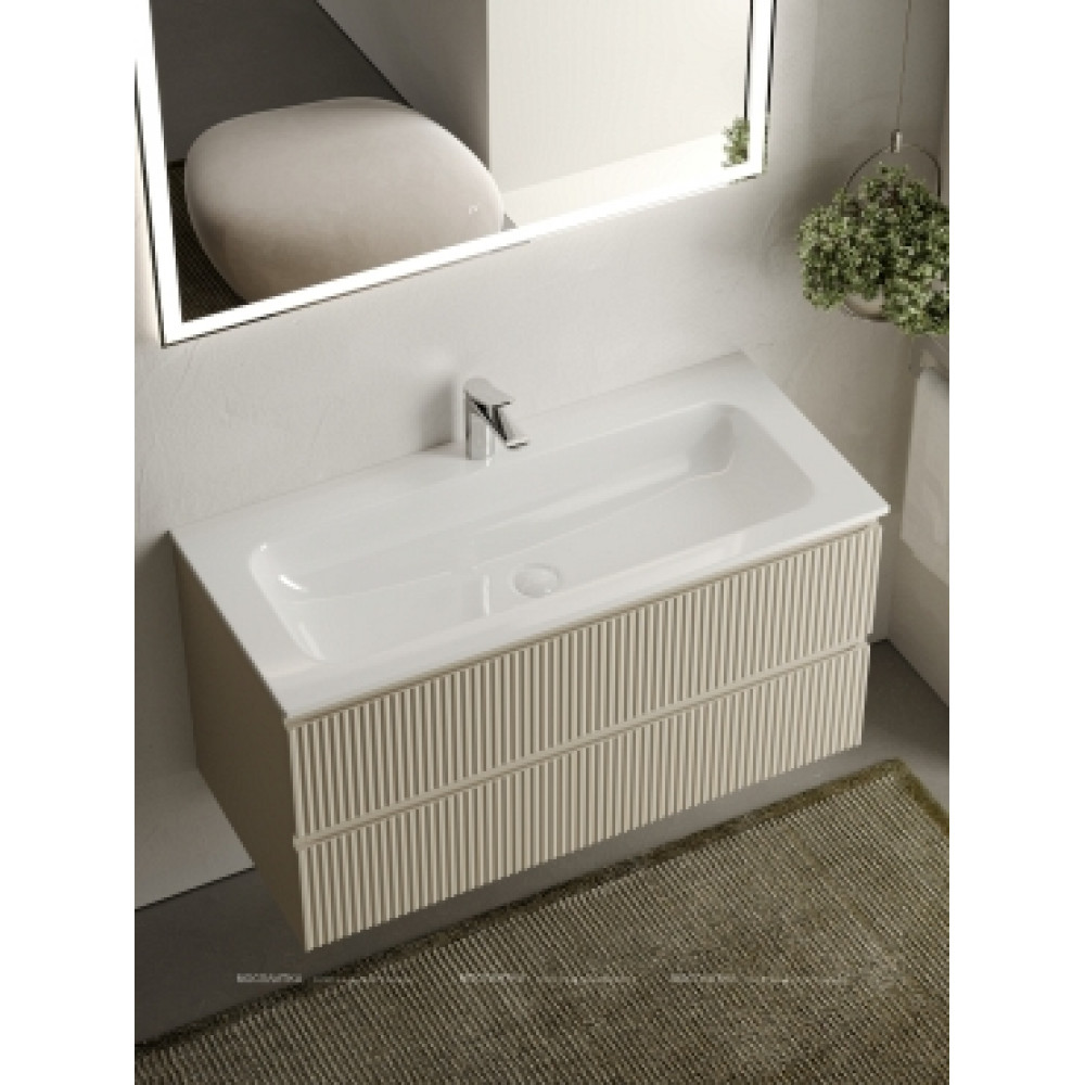 Тумба с раковиной Sancos Snob R 100 см SNR100CE beige soft