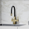 Смеситель для кухонной мойки Sancos Arno SC4005BG брашированное золото