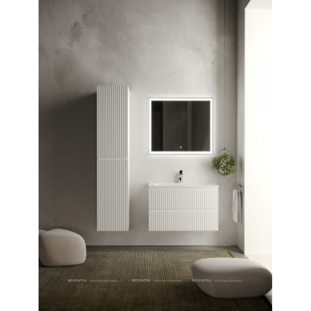 Тумба с раковиной Sancos Snob R 80 см SNR80W bianco