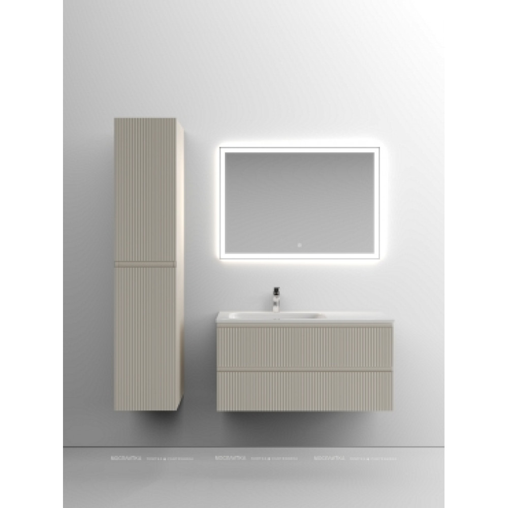 Тумба с раковиной Sancos Snob T 100 см SNT100LCE левая, beige soft