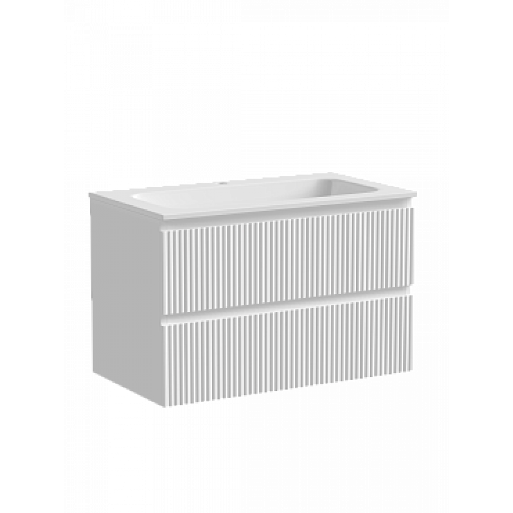 Тумба с раковиной Sancos Snob R 80 см SNR80W bianco