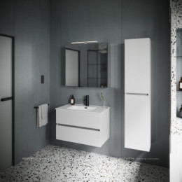 Тумба с раковиной Sancos Urban, 79 см., ламинат белый, UR80W