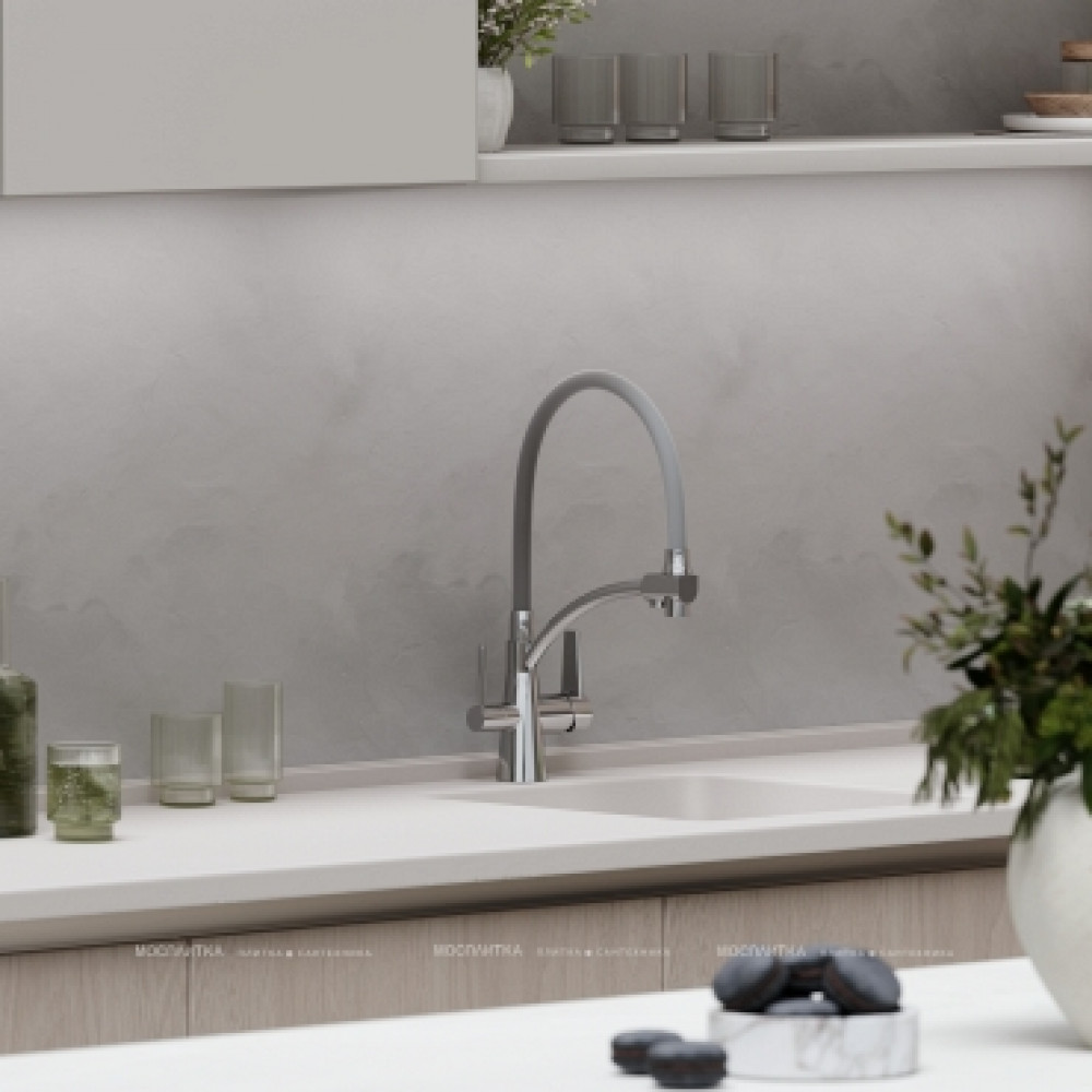 Смеситель для кухонной мойки Sancos Eri SC4001CH глянцевый хром