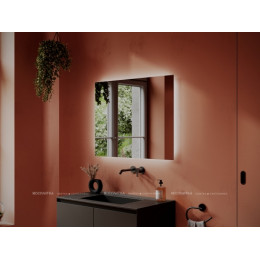 Зеркало Sancos Square 90 см SQ900 с подсветкой