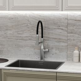 Смеситель для кухонной мойки Sancos Pride SC4011BNG нержавеющая сталь