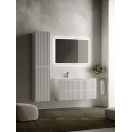 Тумба с раковиной Sancos Snob R 100 см SNR100LW левая, bianco