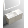 Тумба с раковиной Sancos Snob T 100 см SNT100LCE левая, beige soft